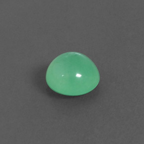 1.74 ct Green Chrysoprase Stone, Natural Chrysoprase in Round Cabochon Shape for Sale