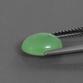 Chrysoprase Gemstone in 9.7 x 7.5 mm Size for Sale, Chrysoprase Stone in Green Color