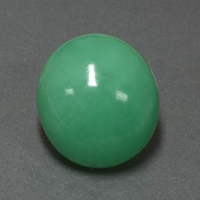 Deep Fern Green Хризопраз Камень - 26.3ct Овал Кабошон (ID: 505409)