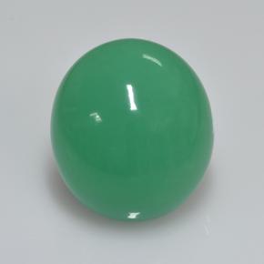 Medium Green Crisoprasio Gem - 25.3ct Ovale cabochon (ID: 505451)