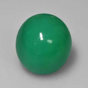 Clover Green Chrysoprase Gem - 22.4ct Oval Cabochon (ID: 505714)