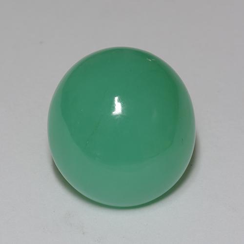 Medium Green Chrysoprase Gem - 13.5ct Oval Cabochon (ID: 510623)