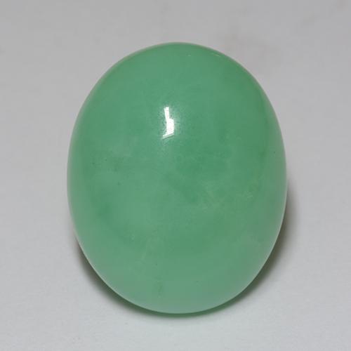 Fern Green Crisoprasio Gem - 10.9ct Ovale cabochon (ID: 510628)