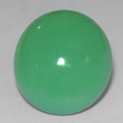 Medium Green Chrysoprase Gem - 14.4ct Oval Cabochon (ID: 510665)