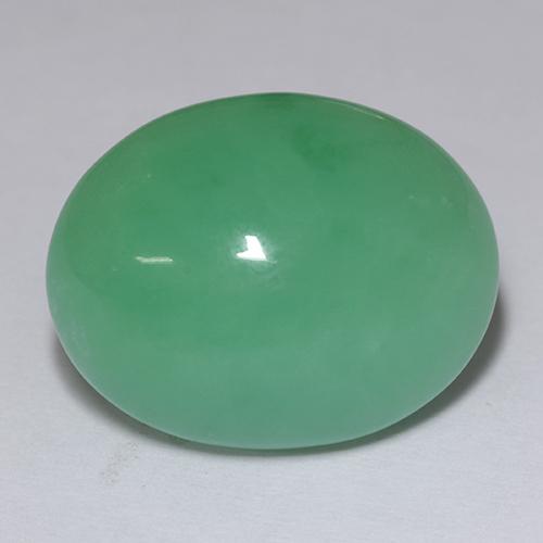 Mint Green Chrysoprase Gem - 13.7ct Oval Cabochon (ID: 510757)