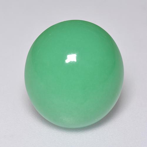Verde pistacho Crisoprasa Gema - 9.2ct Cabujón Óvalo (ID: 515464)