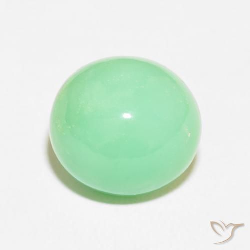 8.40ct Natural Light Fern Green Chrysoprase, Oval, Opaque