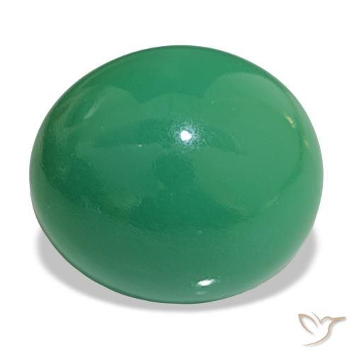 21.75ct Warm Green Chrysoprase, Oval, Opaque