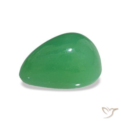 Chrysoprase Gemstone in 8.4 x 6 mm Size for Sale, Chrysoprase Stone in Light Basil Green Color