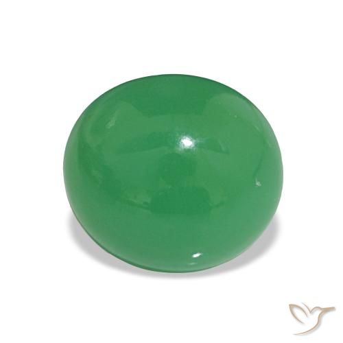 2.15ct Shamrock Green Chrysoprase, Oval, Opaque