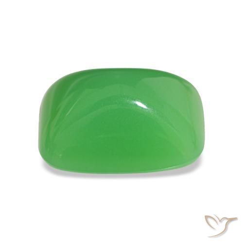 Chrysoprase Gemstone in 14.5 x 10.7 mm Size for Sale, Chrysoprase Stone in Bright Green Color