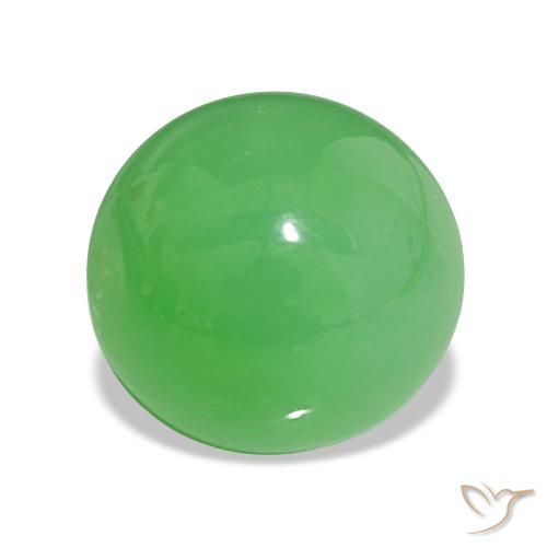 7.50ct Electric Green Chrysoprase, Oval, Opaque