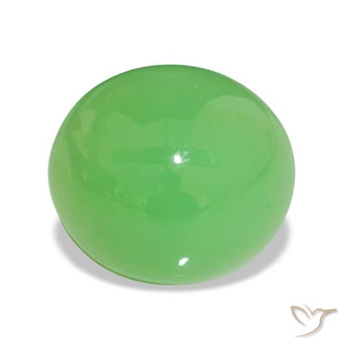 7.23ct Lively Green Chrysoprase, Oval, Opaque