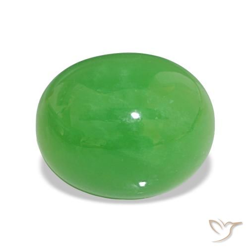 8.78ct Lively Green Chrysoprase, Oval, Opaque