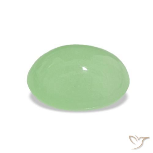 Chrysoprase Gemstone in 10 x 8 mm (calibrated) Size for Sale, Chrysoprase Stone in Lime Green Color