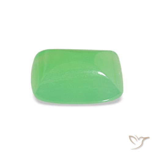 Chrysoprase Gemstone in 7.8 x 5.6 mm Size for Sale, Chrysoprase Stone in Lively Green Color