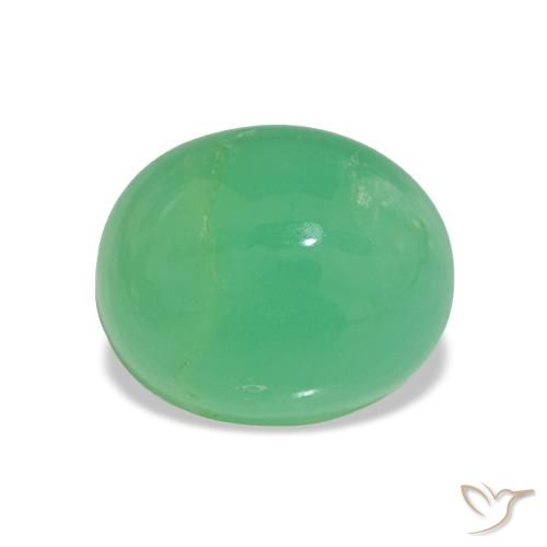 2.33ct Medium Green Chrysoprase, Oval, Opaque