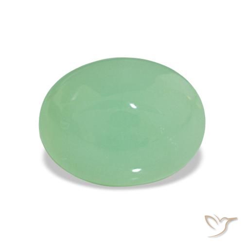 2.52ct Pistachio Green Chrysoprase, Oval, Opaque