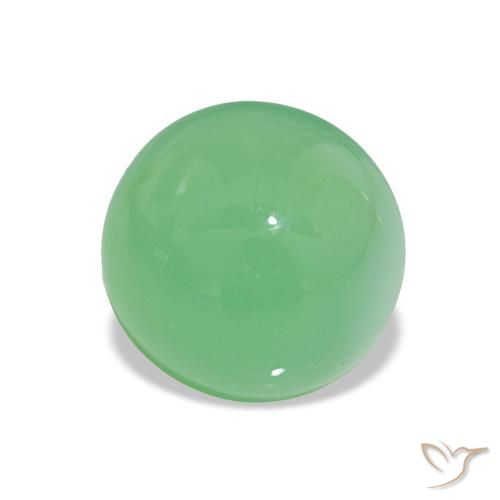 2.10ct Pale Yellowish Green Chrysoprase, Round, Translucent