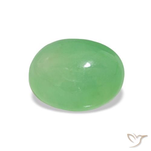 2.08ct Shamrock Green Chrysoprase, Oval, Translucent