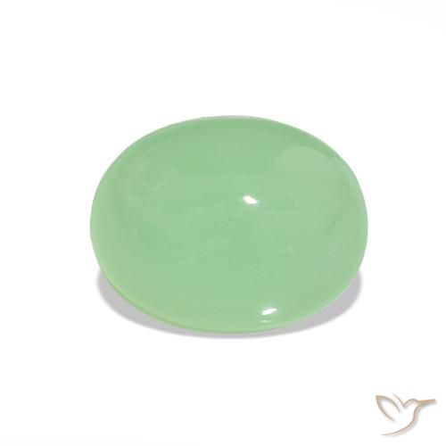 2.14ct Warm Green Chrysoprase, Oval, Translucent