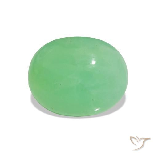 2.31ct Light Shamrock Green Chrysoprase, Oval, Translucent