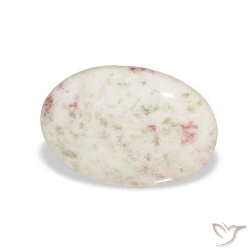 6.54 ct Multicolor Cinnabar Stone, Natural Cinnabar in Oval Cabochon Shape for Sale