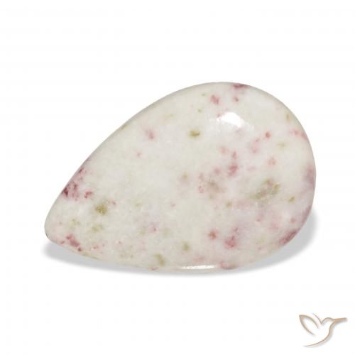 18.11 ct Multicolor Cinnabar Stone, Natural Cinnabar in Pear Cabochon Shape for Sale