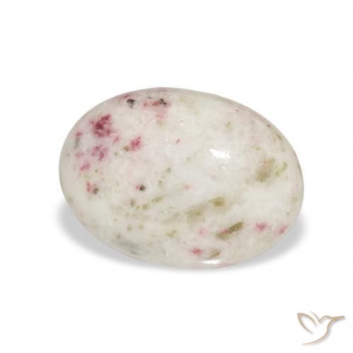 6.81 ct Multicolor Cinnabar Stone, Natural Cinnabar in Oval Cabochon Shape for Sale