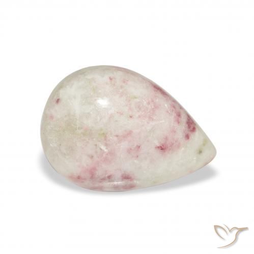 6.94 ct Multicolor Cinnabar Stone, Natural Cinnabar in Pear Cabochon Shape for Sale