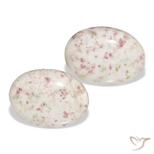 21.27 ctw Multicolor Cinnabar Stones, Natural Cinnabar in Oval Cabochon Shape for Sale
