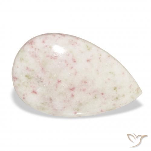 18.48 ct Multicolor Cinnabar Stone, Natural Cinnabar in Pear Cabochon Shape for Sale