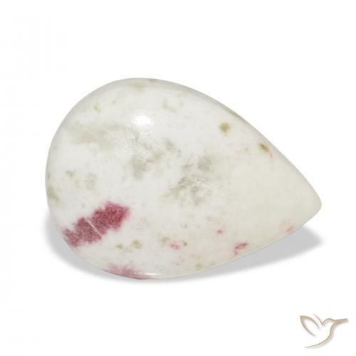 9.98 ct Multicolor Cinnabar Stone, Natural Cinnabar in Pear Cabochon Shape for Sale