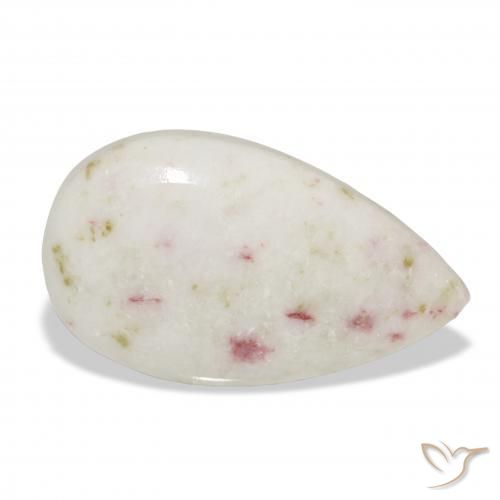 14.91 ct Multicolor Cinnabar Stone, Natural Cinnabar in Pear Cabochon Shape for Sale