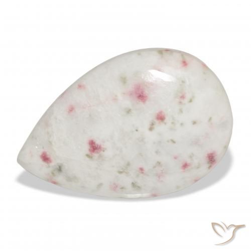 15.67 ct Multicolor Cinnabar Gemstone, Cinnabar Gem in Pear Cabochon Shape for Sale.