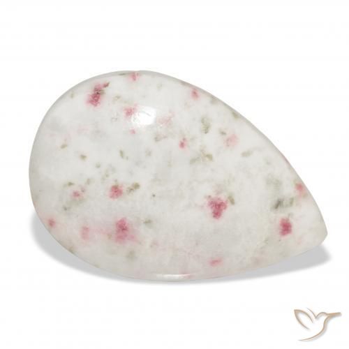 15.67 ct Multicolor Cinnabar Stone, Natural Cinnabar in Pear Cabochon Shape for Sale