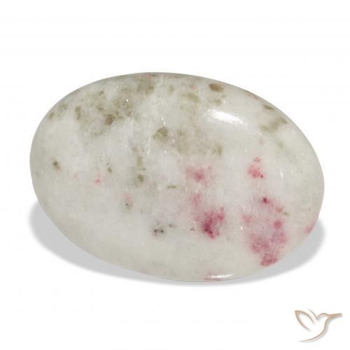 17.54 ct Multicolor Cinnabar Stone, Natural Cinnabar in Oval Cabochon Shape for Sale