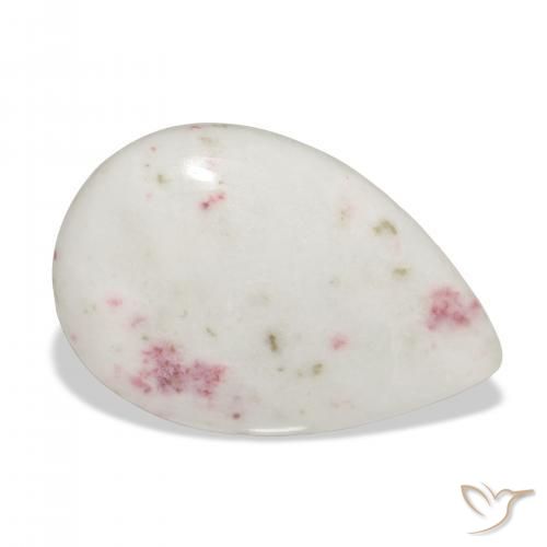 13.28 ct Multicolor Cinnabar Stone, Natural Cinnabar in Pear Cabochon Shape for Sale