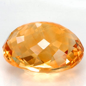 Citrine Gemstone in 19.8 x 15.8 mm Size for Sale, Citrine Stone in Yellow Golden Color