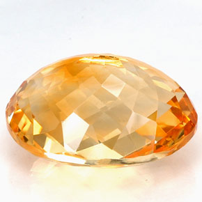 Citrine Gemstone in 21.7 x 15.9 mm Size for Sale, Citrine Stone in Yellow Golden Color