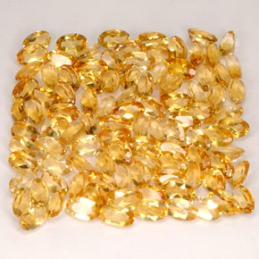 23.10 ct Yellow Citrine Stone, Natural Citrine in Oval Facet Shape for Sale