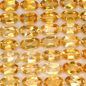 19.80 ct Yellow Citrine Gemstone, Citrine Gem in Oval Facet Shape for Sale.