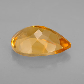 Citrine Gemstone in 14 x 9.9 mm Size for Sale, Citrine Stone in Yellow Golden Color