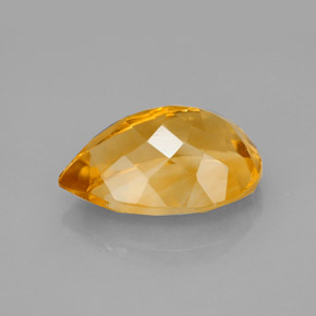 Citrine Gemstone in 14 x 9.9 mm Size for Sale, Citrine Stone in Yellow Golden Color