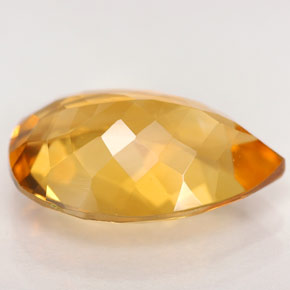 Citrine Gemstone in 14.3 x 9.9 mm Size for Sale, Citrine Stone in Yellow Golden Color