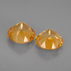 Citrine Gemstone in 8 mm (calibrated) Size for Sale, Citrine Stone in Yellow Golden Color
