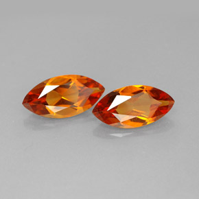 1.88 ct Yellow Citrine Gemstone, Citrine Gem in Marquise Facet Shape for Sale.