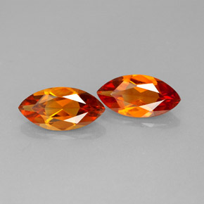 1.88 ct Yellow Citrine Stone, Natural Citrine in Marquise Facet Shape for Sale