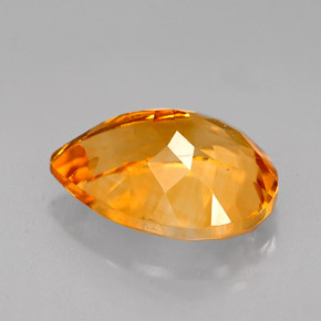 Citrine Gemstone in 14 x 10 mm Size for Sale, Citrine Stone in Yellow Golden Color