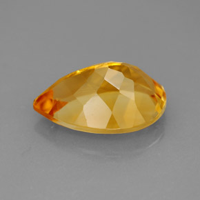 Citrine Gemstone in 14 x 9.9 mm Size for Sale, Citrine Stone in Yellow Golden Color